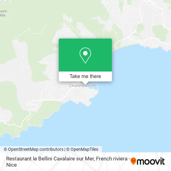 Restaurant le Bellini Cavalaire sur Mer map