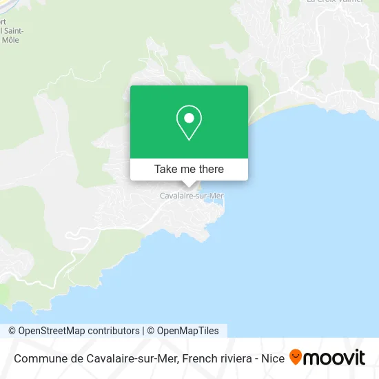 Commune de Cavalaire-sur-Mer map