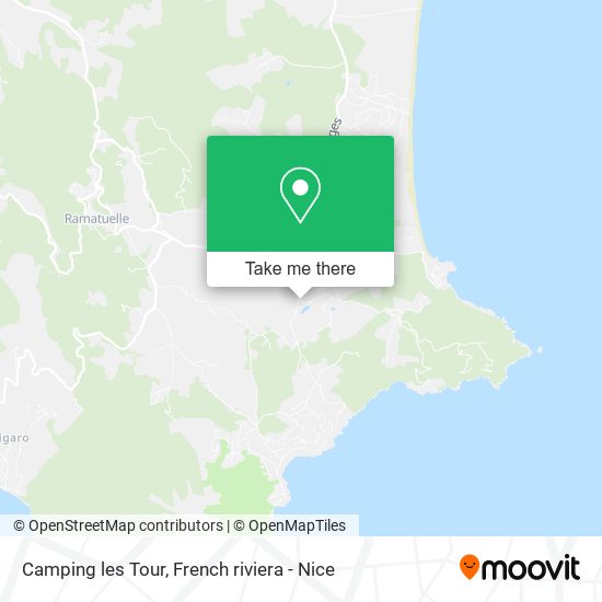 Camping les Tour map