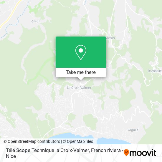 Télé Scope Technique la Croix-Valmer map