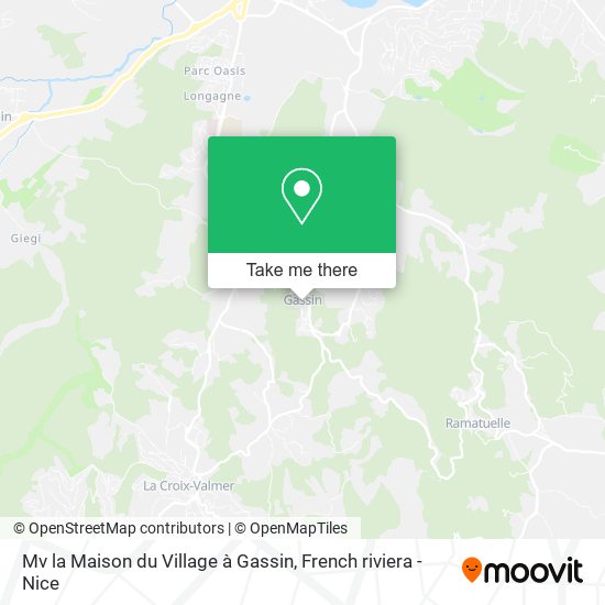 Mv la Maison du Village à Gassin map