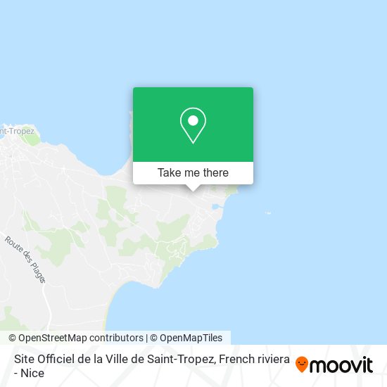 Site Officiel de la Ville de Saint-Tropez map