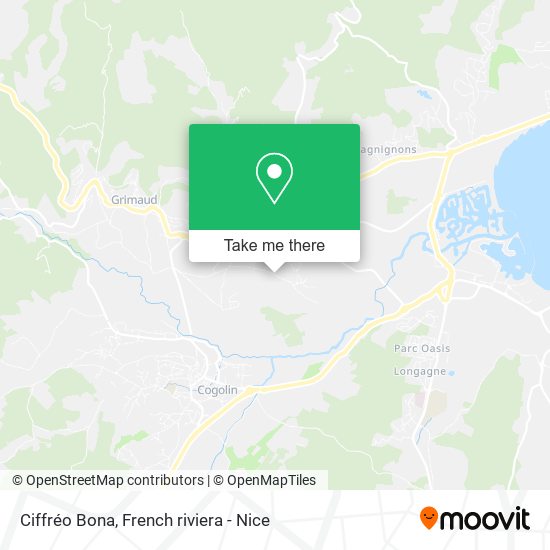 Ciffréo Bona map