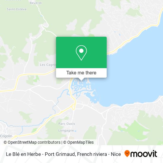 Le Blé en Herbe - Port Grimaud map
