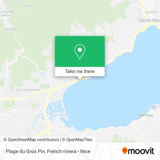 Plage du Gros Pin map
