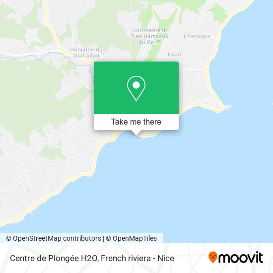 Centre de Plongée H2O map