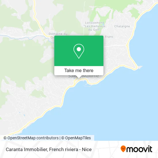 Caranta Immobilier map
