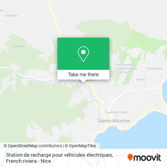 Station de recharge pour véhicules électriques map
