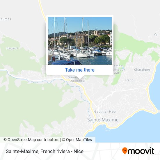 Mapa Sainte-Maxime
