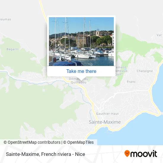 Sainte-Maxime map