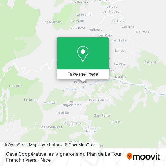 Cave Coopérative les Vignerons du Plan de La Tour map