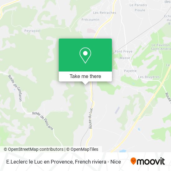 E.Leclerc le Luc en Provence map