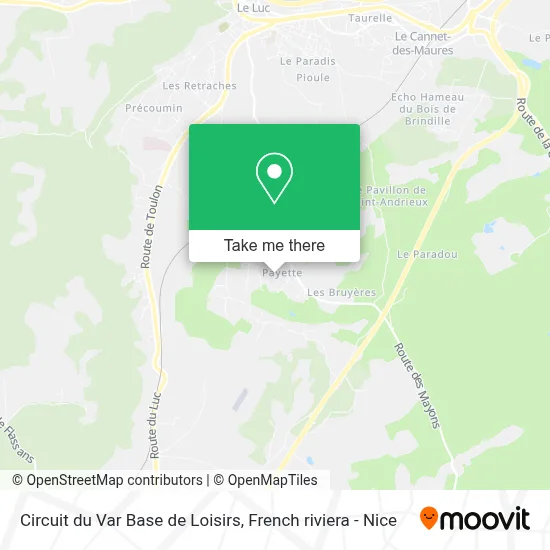 Circuit du Var Base de Loisirs map