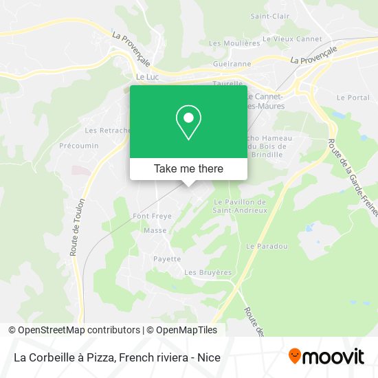 La Corbeille à Pizza map