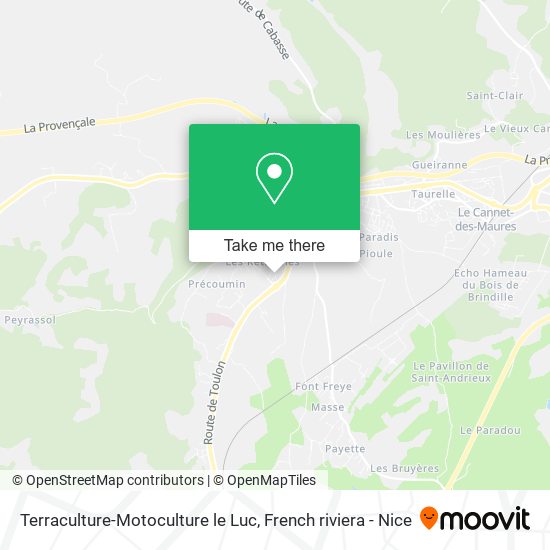 Terraculture-Motoculture le Luc map