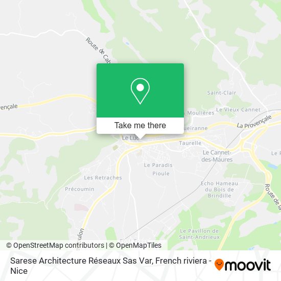 Sarese Architecture Réseaux Sas Var map