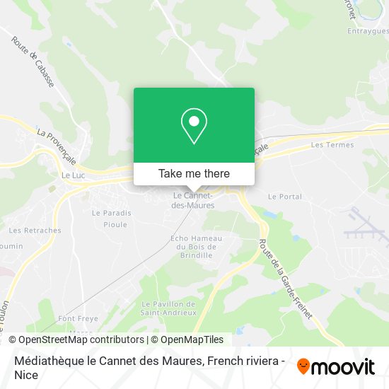 Médiathèque le Cannet des Maures map