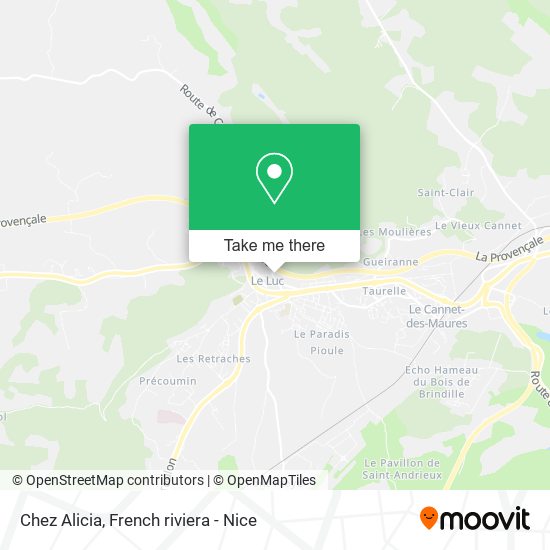 Chez Alicia map