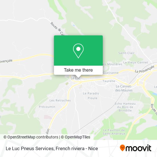 Mapa Le Luc Pneus Services