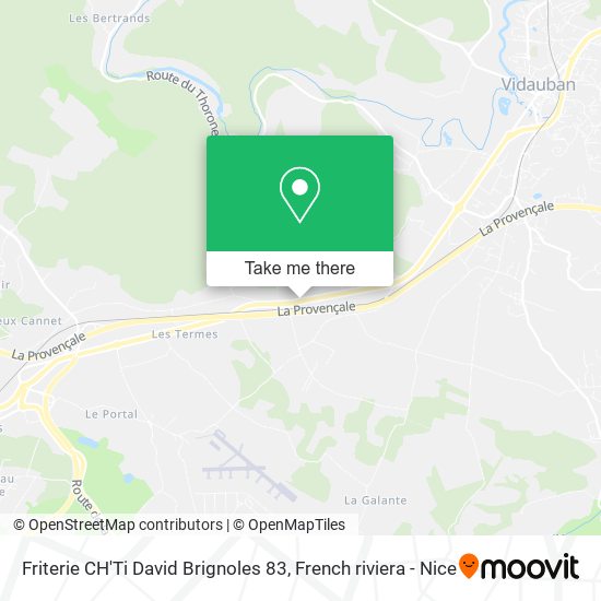 Friterie CH'Ti David Brignoles 83 map