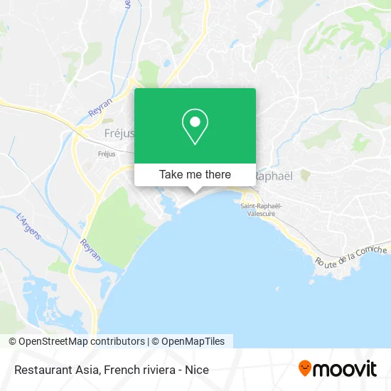 Restaurant Asia map