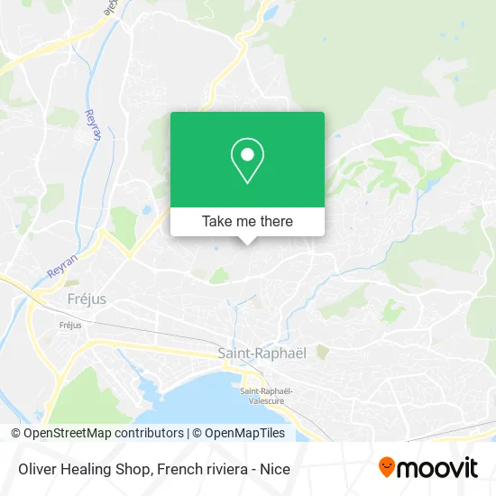 Oliver Healing Shop map