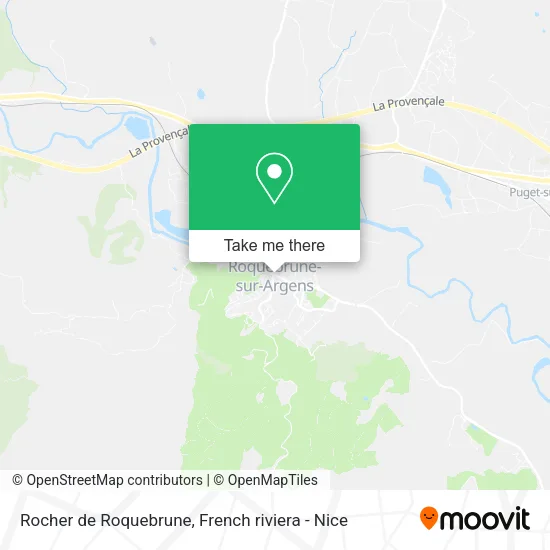 Rocher de Roquebrune map