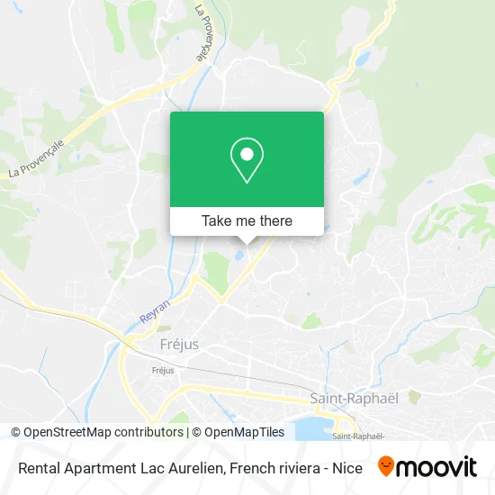 Rental Apartment Lac Aurelien map