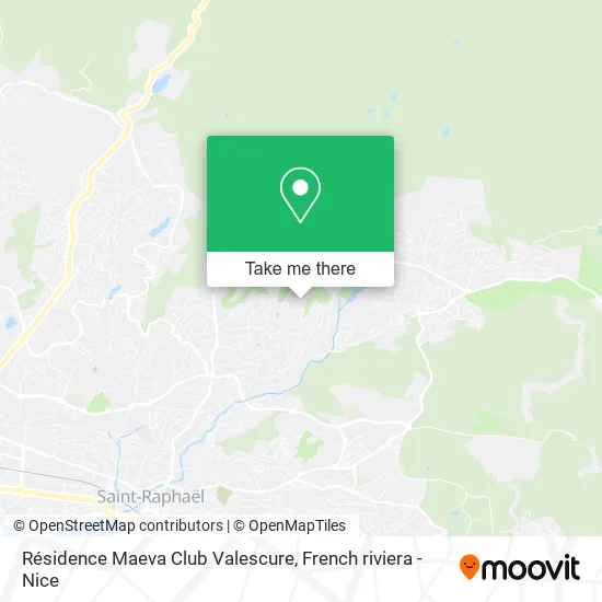 Résidence Maeva Club Valescure map