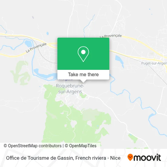 Office de Tourisme de Gassin map