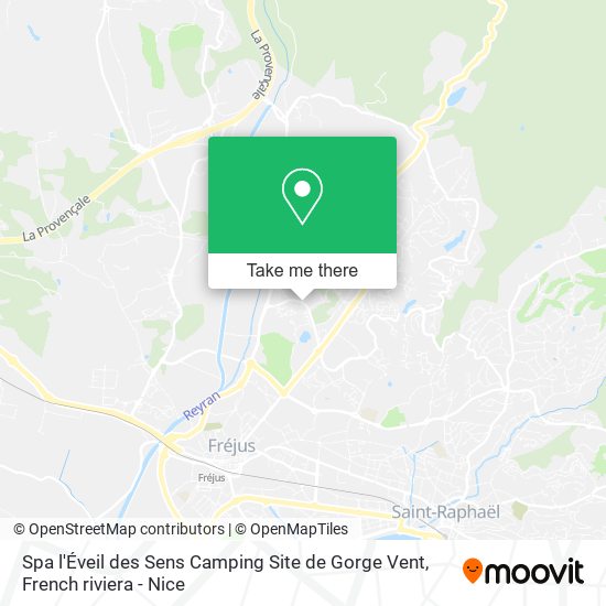 Spa l'Éveil des Sens Camping Site de Gorge Vent map