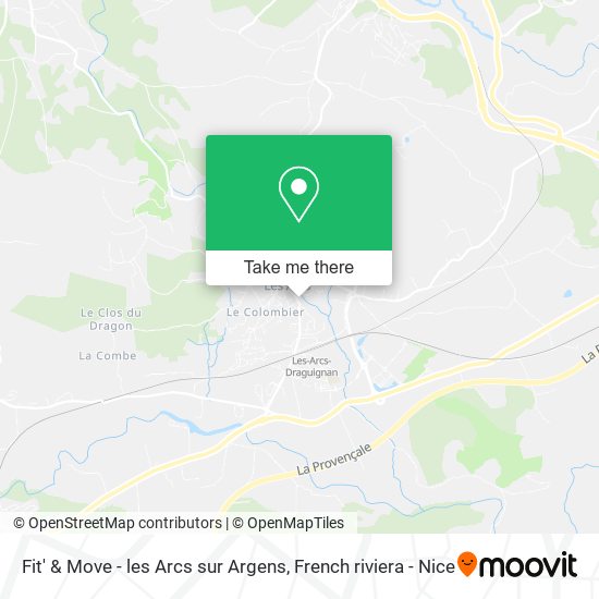 Fit' & Move - les Arcs sur Argens map