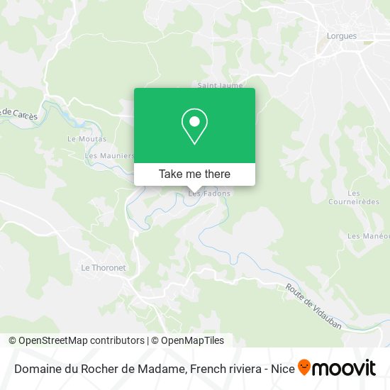 Domaine du Rocher de Madame map