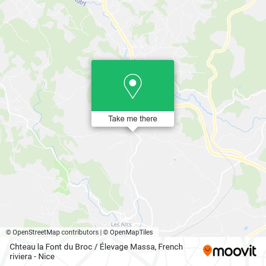 Chteau la Font du Broc / Élevage Massa map