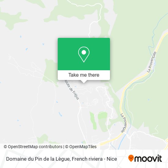 Mapa Domaine du Pin de la Lègue