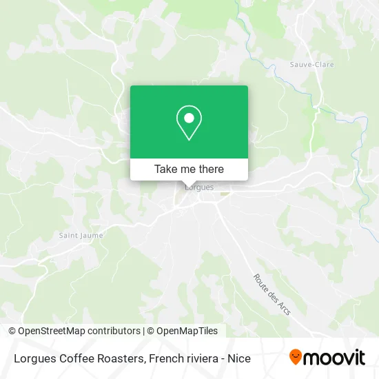 Lorgues Coffee Roasters map