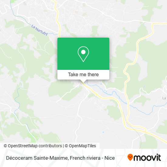 Décoceram Sainte-Maxime map