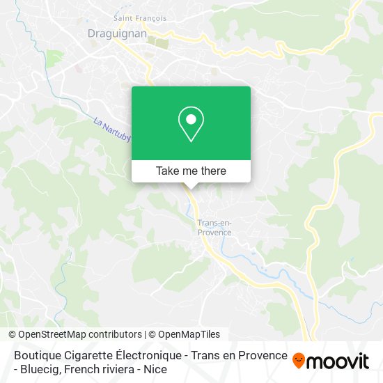 Boutique Cigarette Électronique - Trans en Provence - Bluecig map