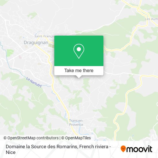 Domaine la Source des Romarins map