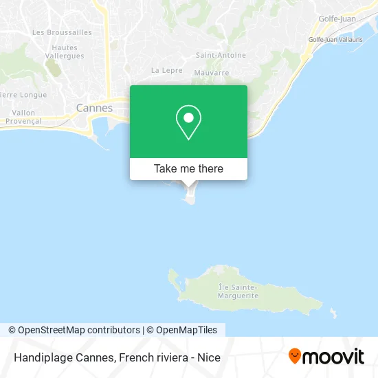 Handiplage Cannes map