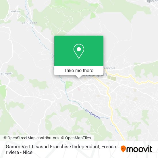 Gamm Vert Lisasud Franchise Indépendant map