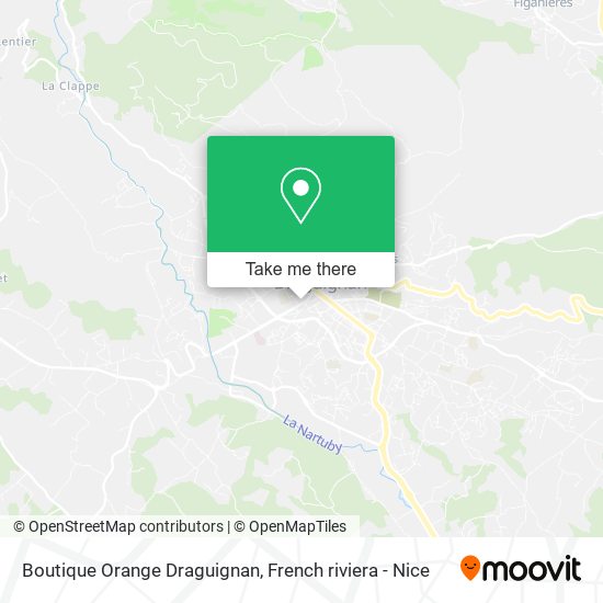 Mapa Boutique Orange Draguignan