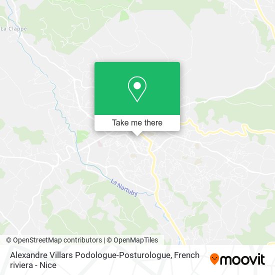 Alexandre Villars Podologue-Posturologue map
