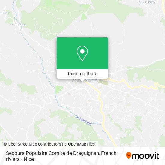 Secours Populaire Comité de Draguignan map