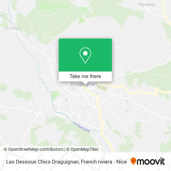 Les Dessous Chics Draguignan map