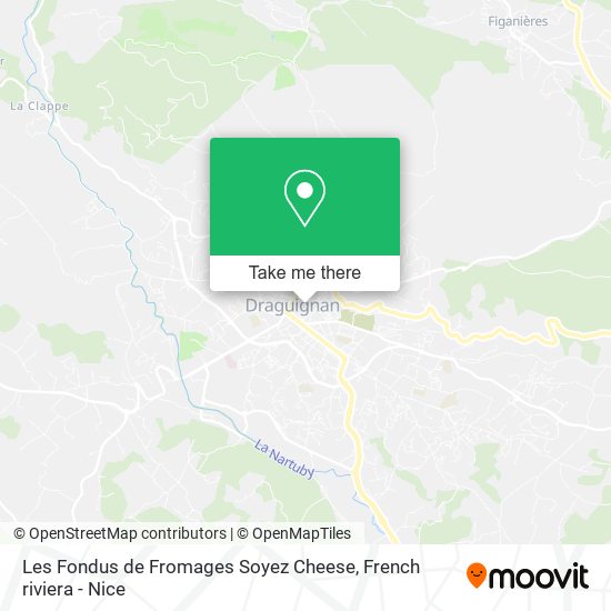 Mapa Les Fondus de Fromages Soyez Cheese