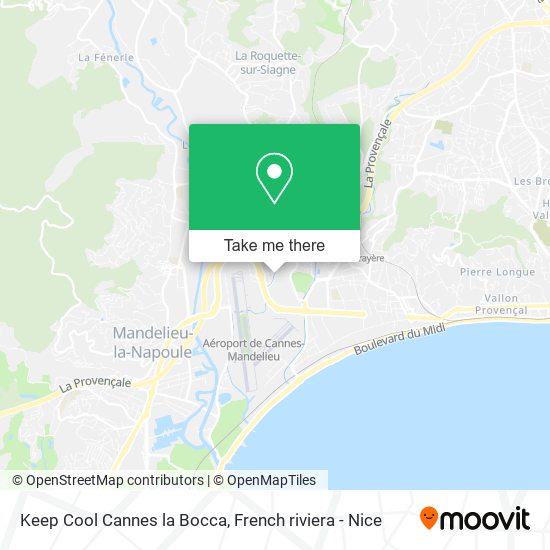 Keep Cool Cannes la Bocca map