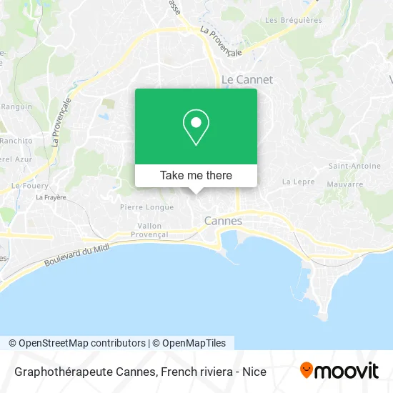 Graphothérapeute Cannes map