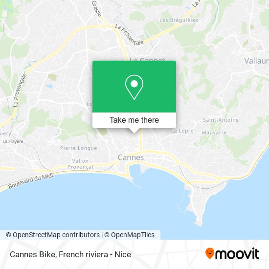 Cannes Bike map