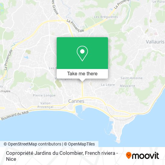 Copropriété Jardins du Colombier map